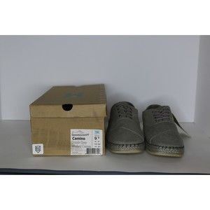 Toms Camino Drizzle Grey Washed Canvas Men's 9.5